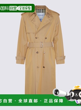 BURBERRY 男士夹克 8087617B9307 AW2024 浅棕色 Gabardine long