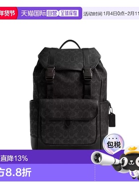 COACH 专柜款男士PVC配皮双肩包CU201OY2