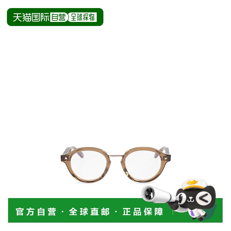 VALENTINO 男士眼镜 VLX132D4600 AW2024 白色 圆框平光镜 - 实物图