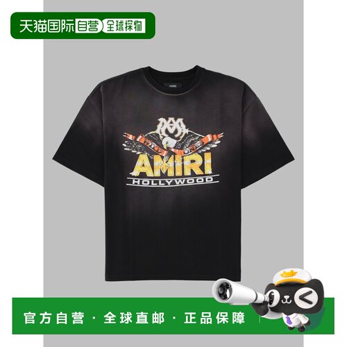 AMIRI 男士T恤 AMTOJR1200BLACK AW2026 黑色