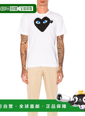 1h可退 潮奢 comme des garcons play 男士 Eyes 蓝色黑色徽标棉T