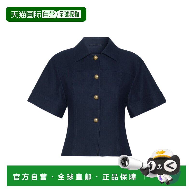 MAX MARA 女士衬衫 1916046106003 AW2026 蓝色短袖夹克 长袖休闲图片