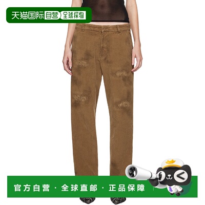 1h可退 潮奢 Dsquared2 二次方 女士 棕色 Dean Distressed 长裤