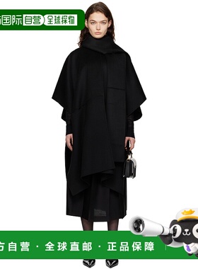 1h可退 潮奢 toteme 女士 黑色 Double Scarf 大衣 251WRO4321FB0