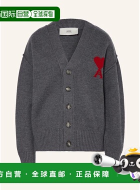 1h可退 Ami Paris 女士针织衫 100302772914000 CO 灰色 Cardigan