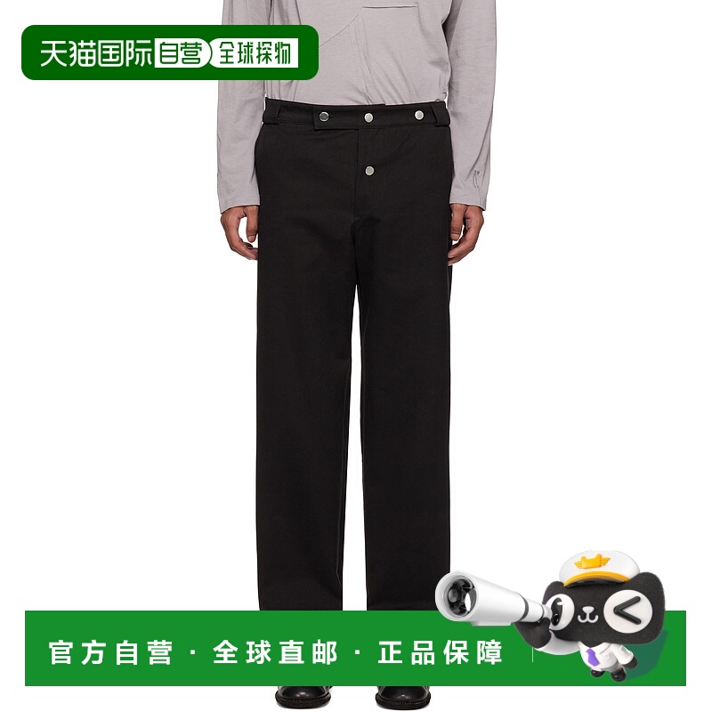 潮奢 Tom Ford 汤姆 福特 男士 黑色 Simple Workwear 长裤