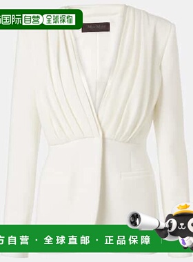 1h可退 潮奢 MaxMara 麦斯玛拉 女士 Gradi crêpe 垂褶夹克