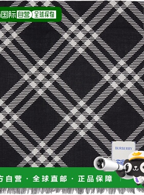 1h可退 潮奢 Burberry 巴宝莉 男士 黑色 & 白色 Wide Check Wool