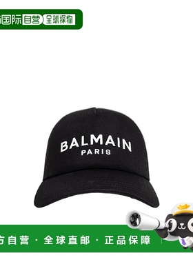 BALMAIN 男士帽子 FH0XA015CB24EAB AW2025 黑色 徽标帽子