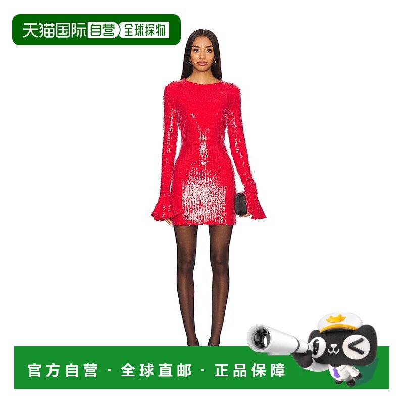 潮奢 ROTATE BIRGER CHRISTENSEN 女士 亮片长袖迷你连衣裙 11315