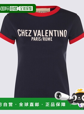 VALENTINO 女士T恤 7B3MG24D970BN4 AW2025 蓝色