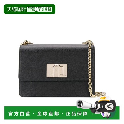 1h可退 FURLA 女士斜挎包 1064436NERO AW2021 黑色 1927单肩包