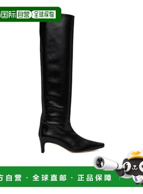 STAUD 女士高跟鞋 071065BLKBLACK AW2024 黑色 Wally尖头长筒靴