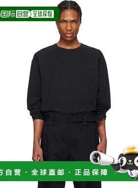 1h可退 潮奢 Lemaire 男士 黑色 Boxy 长袖 T 恤 TO1340LJ1010