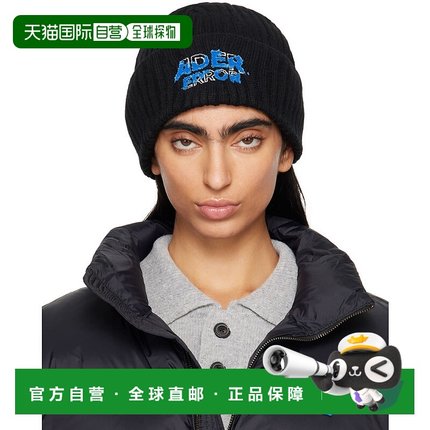 1h可退 潮奢 ADER Error 女士 黑色 Edca 毛线帽 BN26FYHW0501BK