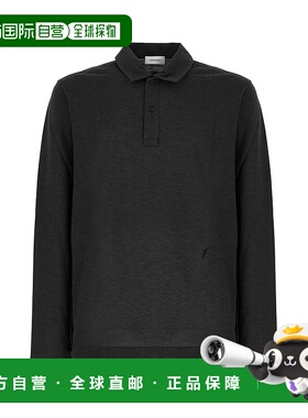 1h可退 潮奢 Salvatore Ferragamo 菲拉格慕 男士 青灰色棉混纺Po