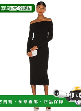 1h可退 潮奢 Bardot 女士 露肩针织连衣裙 56125DB