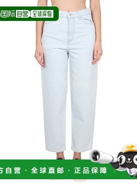 KENZO 女士牛仔裤 FD62DP2156B4DB AW2023 蓝色直筒裤