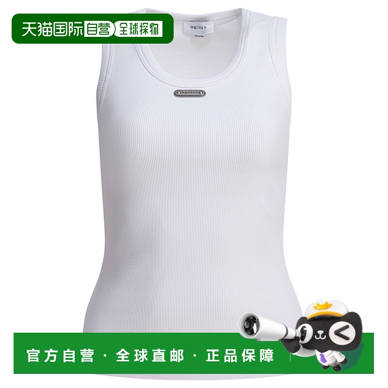 1h可退 ALEXANDER MCQUEEN 女士T恤 839507QLAER9000WHITE