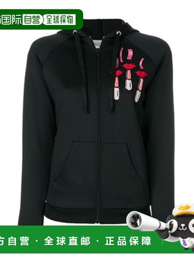 VALENTINO 男士夹克 PB3MF03S3TU0NO SS2024 黑色 拉链连帽休闲夹