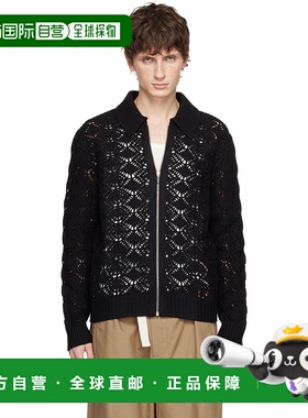 1h可退 潮奢 Jil Sander 吉尔 桑达 男士 黑色拉链衬衫 J22DL0331