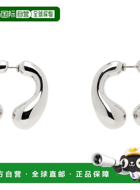 1h可退 潮奢 Panconesi 女士 银色 P Helix 耳环 CAOEA022P配饰