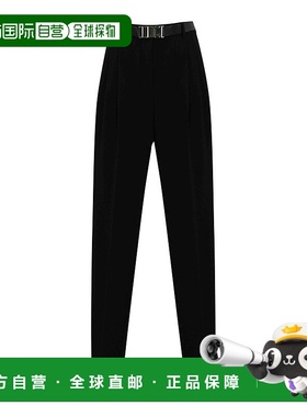 MAX MARA STUDIO 女士休闲裤 252E15-38 SS2025 黑色直筒裤