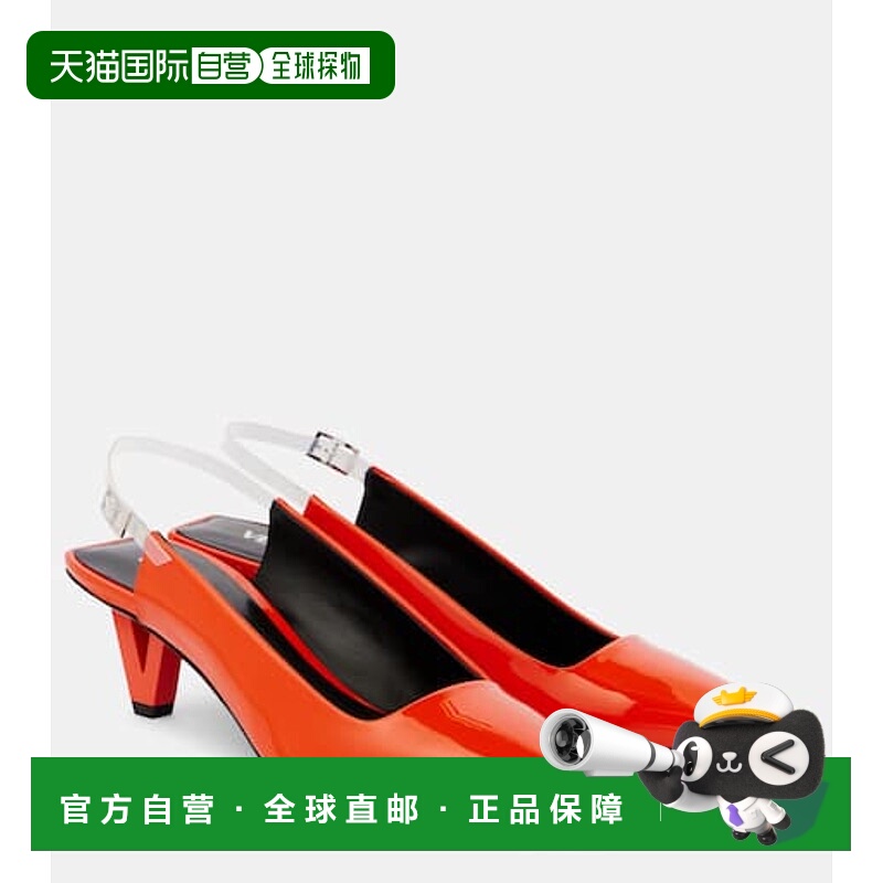 1h可退 潮奢 Versace 范思哲 女士 皮质露跟浅口鞋