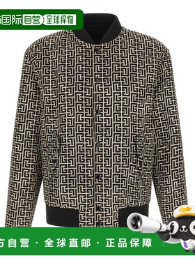BALMAIN 男士夹克 GH1TFA27XL26GXE SS2026 黑色 'Monogram' reve