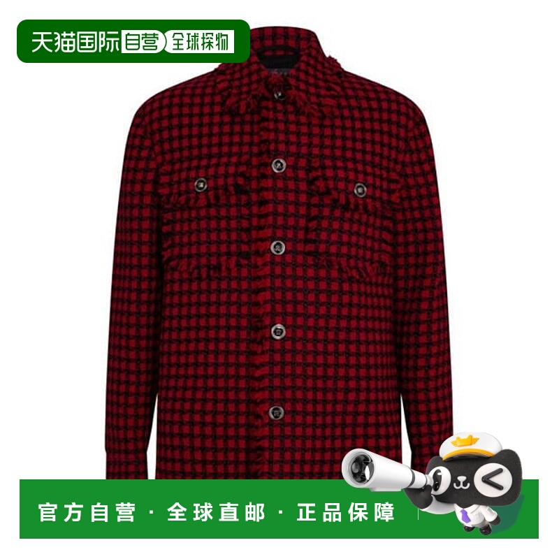 1h可退 潮奢 Versace 范思哲 男士 花呢衬衫式外套
