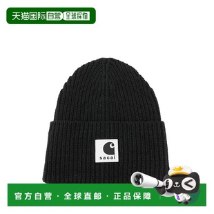 1h可退 潮奢 Sacai 男士 SACAI X CARHARTT WIP 黑色帽子 2500997