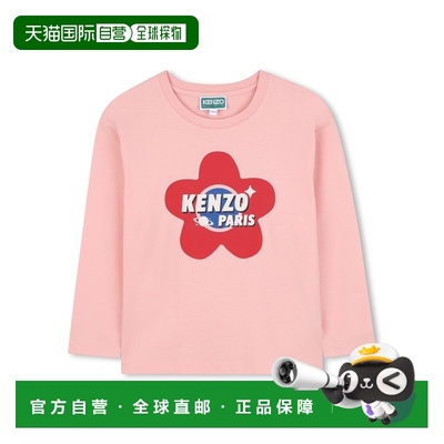 KENZO 女童T恤 K61373K47H AW2025 粉红色 SWEATSHIRT WITH LOGO