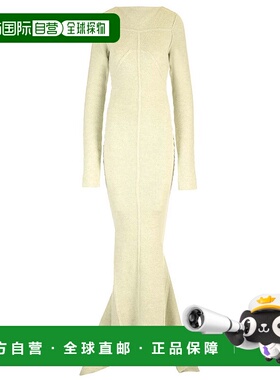 RICK OWENS 女士连衣裙 RO02D368825 AW2024 绿色 ribbed knit me