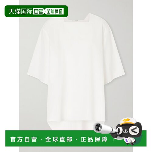 THE ROW 女士T恤 10817W4280WHT SS2026 HAMZA TOP 白色短袖