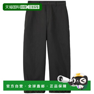 1h可退 潮奢 Burberry 巴宝莉 男士 LAPELS 黑色格纹图案裤子 809