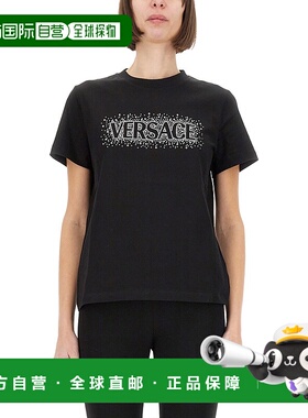 VERSACE 女士T恤 10189811A136702B300 SS2025 黑色
