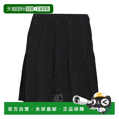 GIVENCHY 女士半身裙 BW40XW4ZPN001 SS2025 黑色百褶裙a字裙