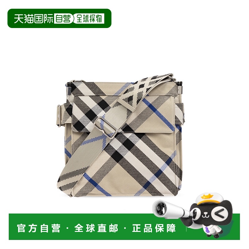 1h可退 BURBERRY 男士单肩包 8095012A3888LICHEN CO 灰色 Should