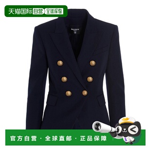 女士夹克 徽标西装 YF1SG000WB086UC 黑色 外套 SS2023 BALMAIN