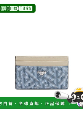 FENDI 男士钱包 7M0347AP16F1RHP SS2025 蓝色 Shadow 卡包