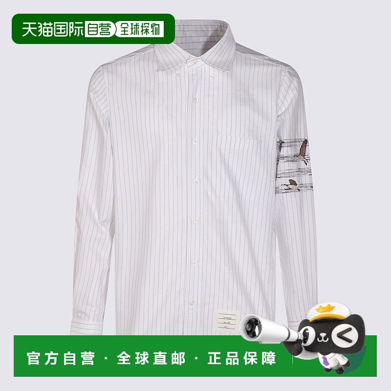 1h可退 THOM BROWNE 男士衬衫 MWL272EE1384035 AW2025 灰色