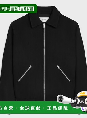 CELINE 男士夹克 RV15M896C38NO SS2026 黑色 Teddy jacket