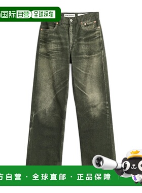 OUR LEGACY 女士牛仔裤 W2265WD SS2026 绿色 腰带环牛仔裤直筒裤