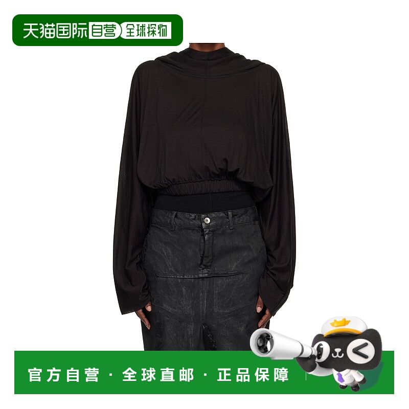 RICK OWENS 女士卫衣 RO02E4262JSW09 AW2025 黑色