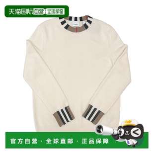 女士针织毛衣 圆领毛衣长袖 80910411 白色 羊绒 SS2024 BURBERRY