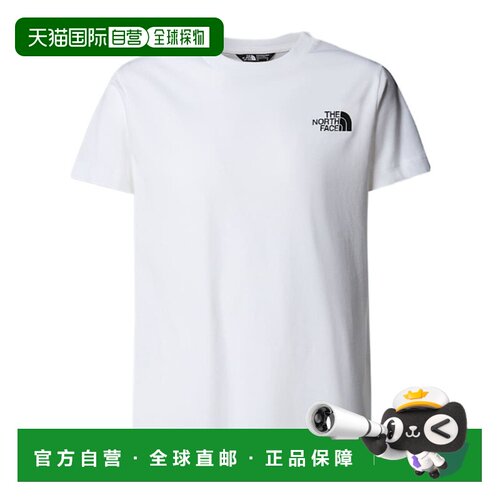 1h可退 THE NORTH FACE 男童T恤 NF0A8EFNFN4 CO 白色 Box NSE T