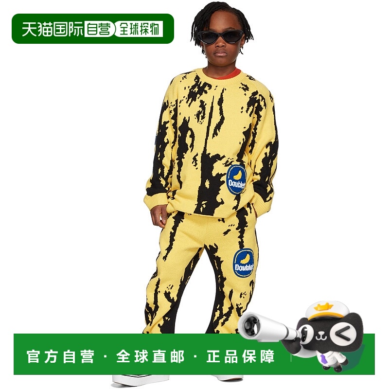 1h可退 潮奢 Doublet 女童 黄色 & 黑色 Banana 儿童套头衫童装 2