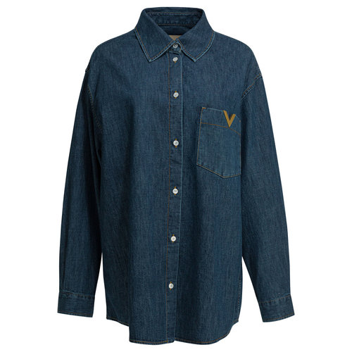 VALENTINO 女士衬衫 8B3DB03K9YA558BLUE SS2026
