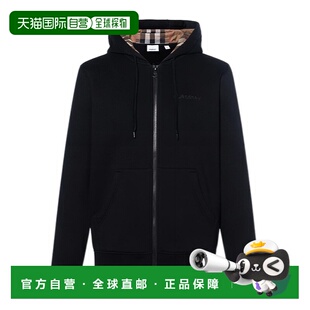 BURBERRY 男士外套 81136051 AW2025 黑色 连帽卫衣