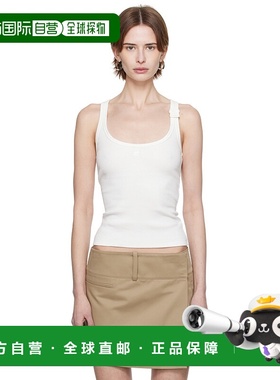 1h可退 潮奢 Courreges 女士 白色 90's Rib 背心 125JDE123JS019